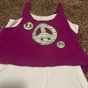 Childrens Place Tank Top with Peace Sign